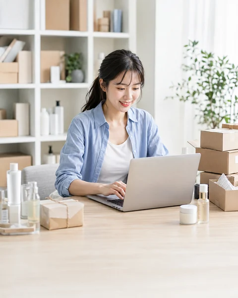 온라인 판매자 업종 활용을 보여주는 예시 이미지